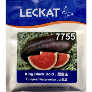 Benih Tembikai Merah King Black Gold 7755 F1 Hybrid Watermelon Leckat - ( 20g )