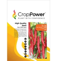 Benih Cili CL22 Hot Volcano F1 Hybrid Chili Crop Power - ( 10g )