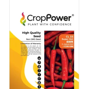 Benih Cili CL33 Super Hot F1 Hybrid Chili Crop Power - ( 10g )