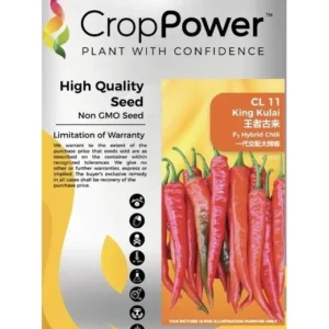 Benih Cili Besar CL11 King Kulai F1 Hybrid Chilli Crop Power - ( 10g )